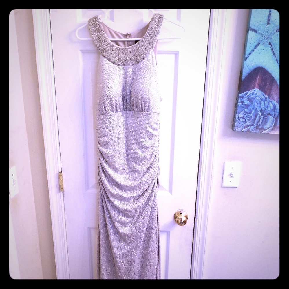 Cachet Formal Silver Gown
